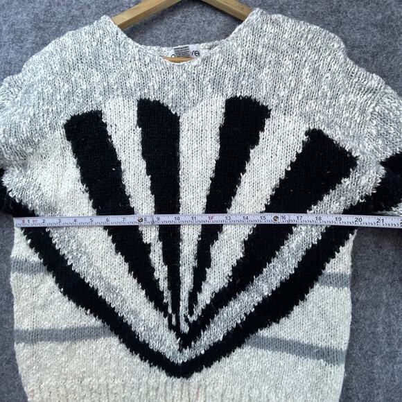 Vintage Penrose Sweater Womens Large Grey Coastal Grandma 80s Indie Sleaze Cozy - Picture 4 of 5